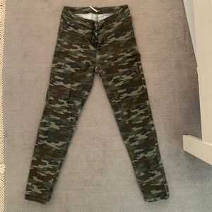 Free people camo skinny pant